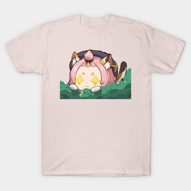 Cat Time [Genshin Impact] T-Shirt by Tad